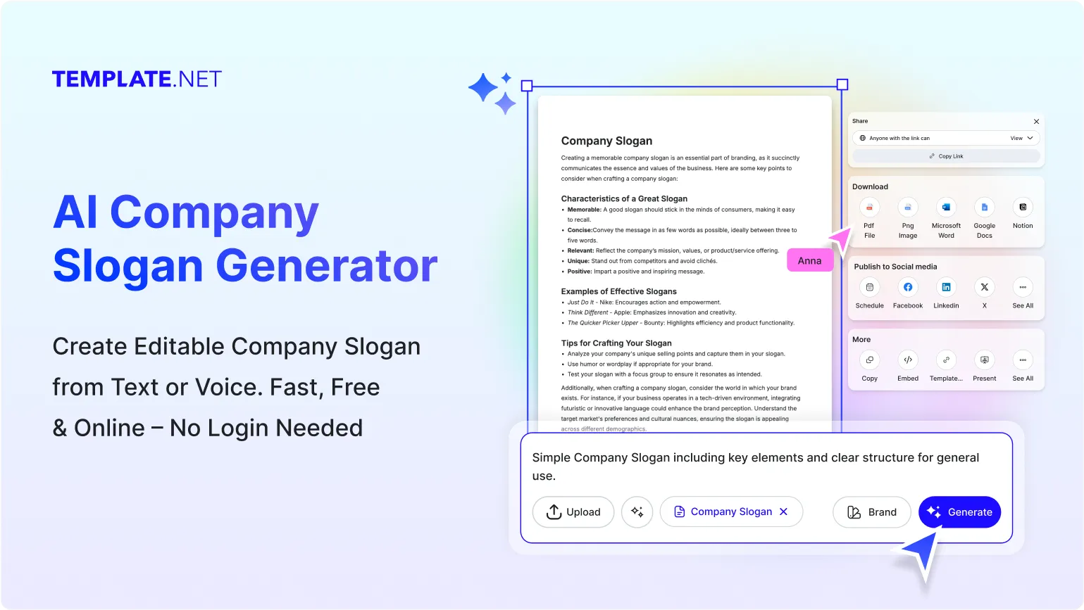 Free AI Company Slogan Generator, Free Company Slogan Maker Online